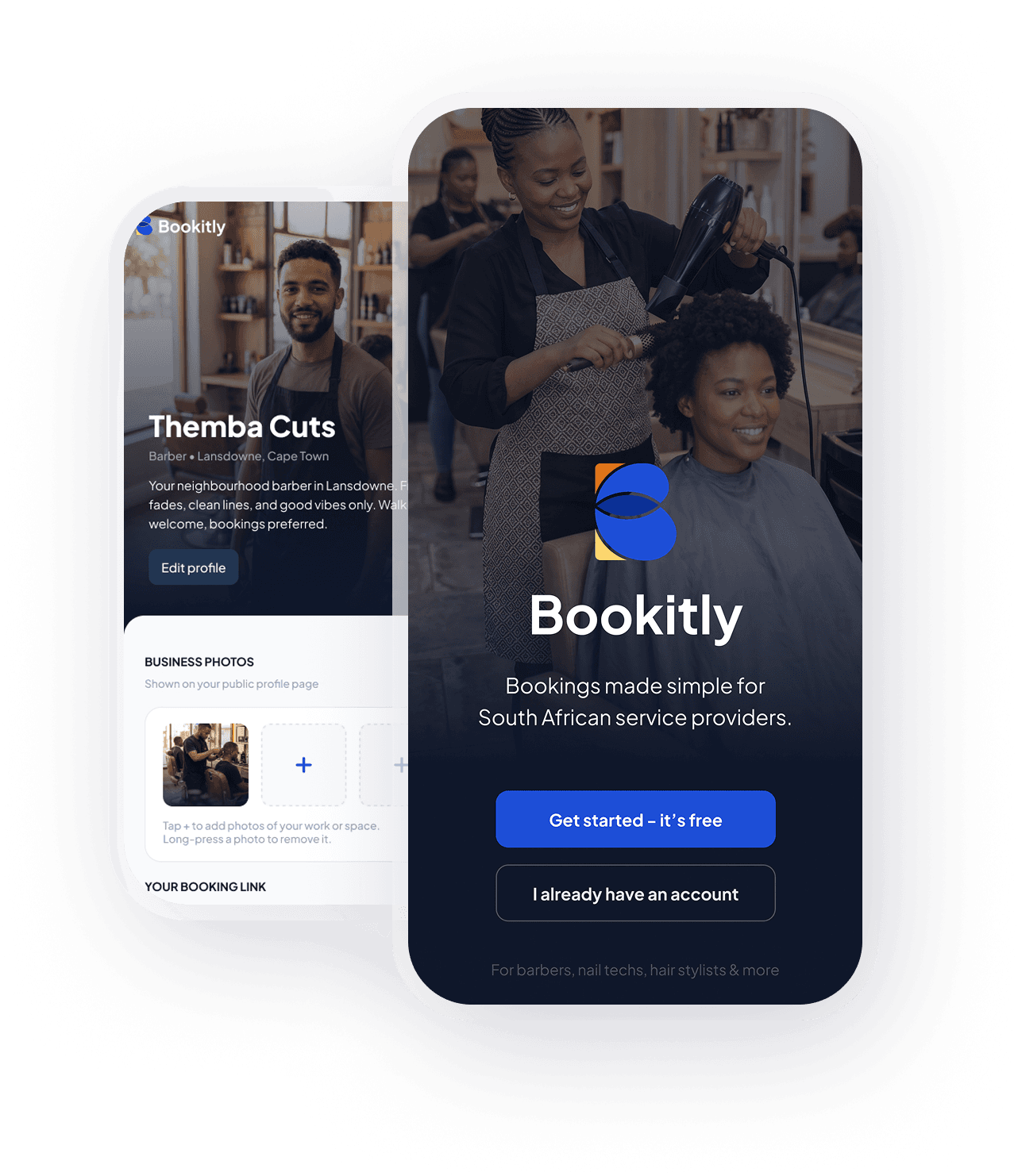 Bookitly mobile app